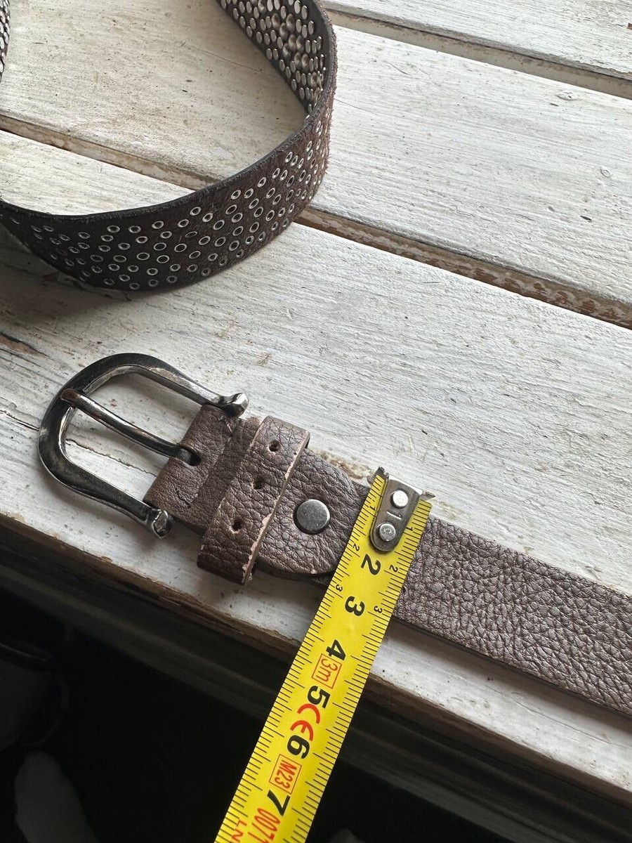 🚨 VINTAGE AVANT GARDE METAL BELT OPIUM IFSIXWASNINE LEATHER