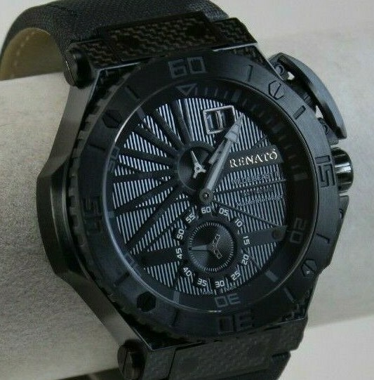 Montre Renato Wilde Beast II Extreme Pour Homme - Suisse, Mouvement Ronda 7004, Cadran Noir