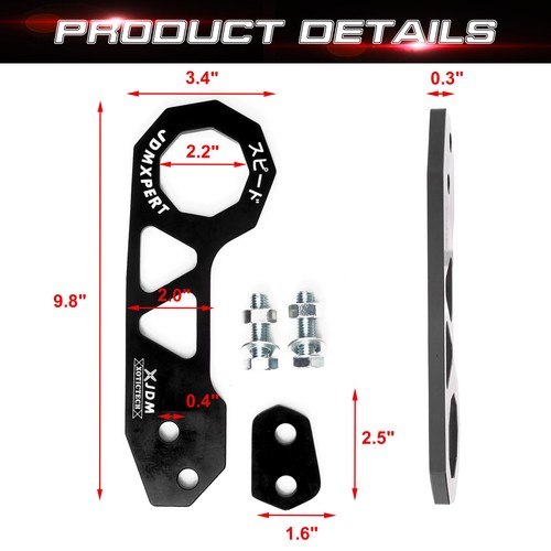 Chinese Slogan Tow Strap Front Rear Towing Trailer Hook Ring Decor Accessories - 第 5/26 張圖片