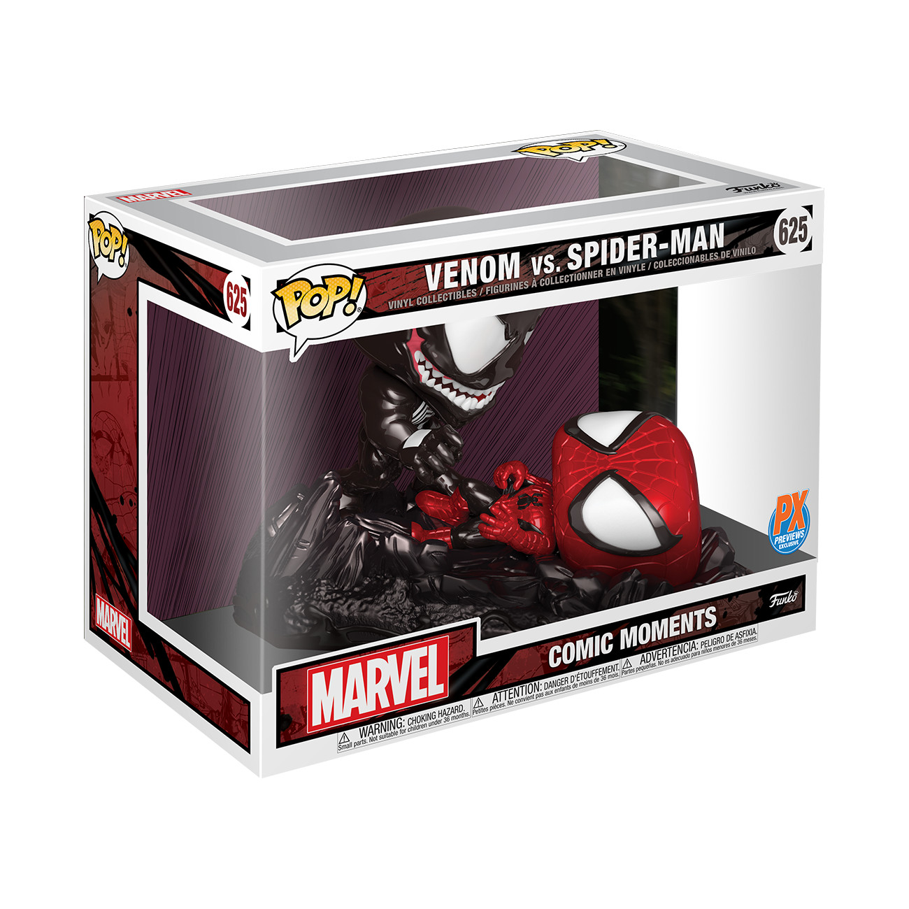 Funko Pop! Moments: Marvel - Venom Vs. Spider-Man (Metallic