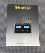MCINTOSH MC352 POWER AMPLIFIER INFORMATION BROCHURE J0368