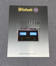 MCINTOSH MC352 POWER AMPLIFIER INFORMATION BROCHURE J0368