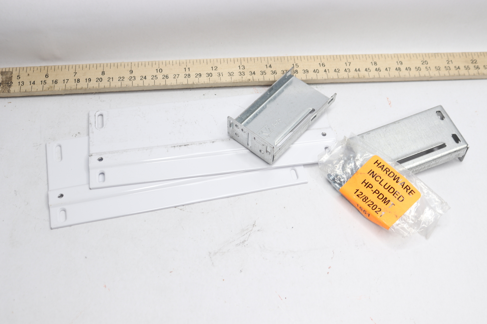 (2-Pk) Rear Slide Mounting Brackets for Top-Mount Waste and Recycling Unit