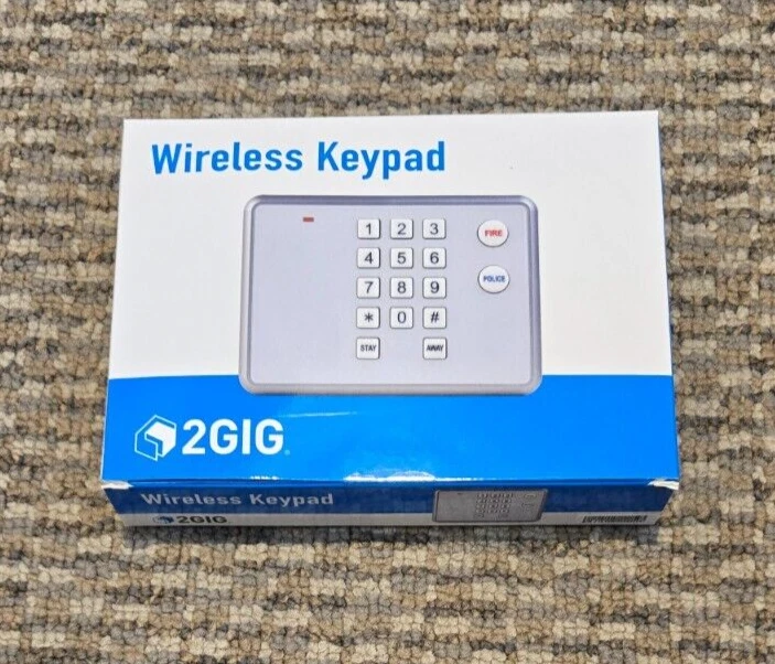 Nortek Nice Brand 2GIG Wireless Keypad Model 2GIG-PAD1-345 New In Box