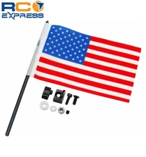 Hot Racing Traxxas TRX-4MT 1/18 Old Glory Flag w/Aluminum Mount TXMT330FM