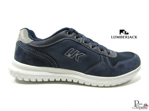 Scarpe da Uomo LUMBERJACK casual estive sneaker in camoscio sportive  leggere blu | eBay