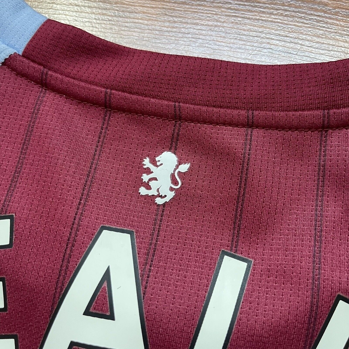 ASTON VILLA KAPPA 2020/2021 SOCCER HOME JERSEY #10 GREALISH SIZE