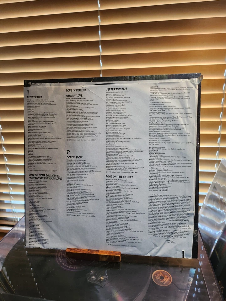Rick James, Bustin Out Of L Seven, 1979 1st Gordy Press, VG+/VG+ Foto 3 de 4