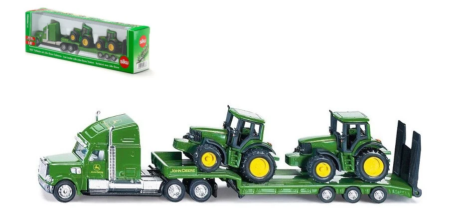 MODELLINO CAMION STATICO SIKU TRASPORTO TRATTORI JOHN DEERE SCALA 1:87 - Immagine 4 di 4