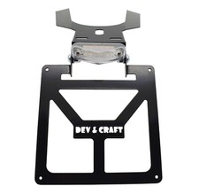 Portatarga per KTM EXC 2024-2025 Pieghevole Moto Motard Enduro Verniciato Nero