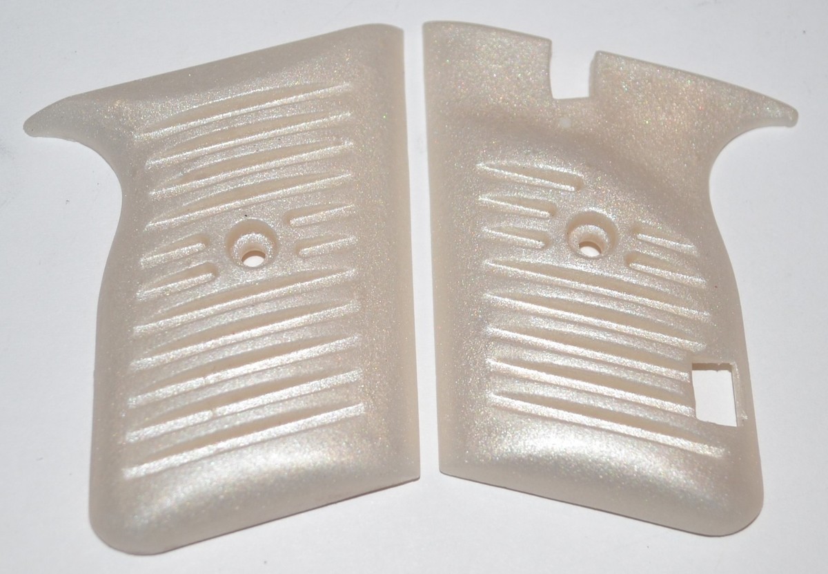 Lorcin L22 pistol grips pearl white plastic | eBay