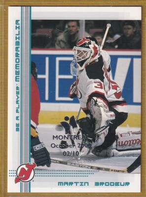 2000-01 BAP Memorabilia Montreal Olympic Stadium Blue #40 Martin Brodeur /10