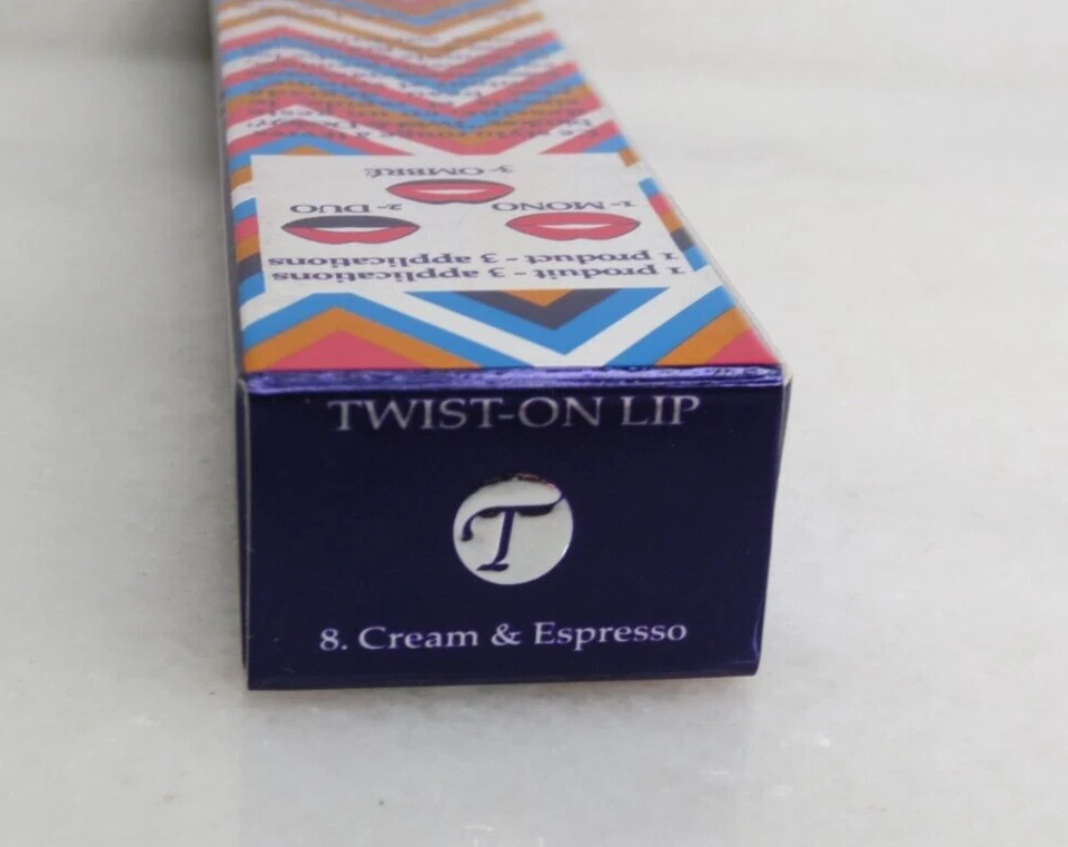 T BY TERRY TWIST ON LIP BATOM DUPLO 8 CREME E CAFÉ EXPRESSO CAIXA LOTE DE 2 - Imagem 3 de 4
