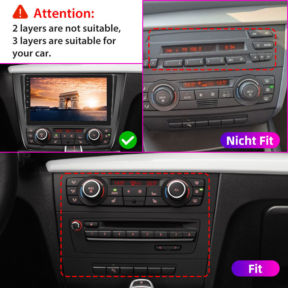 Carplay Android Auto Hikity Android 15 Autoradio Für BMW 1er - 9