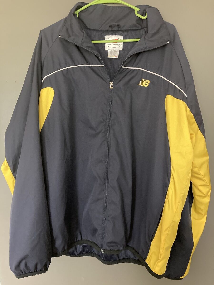 New Balance Vintage Blue/Yellow Full Zip Pullover New Balance Vintage Blue/Yellow Full Zip Pullover