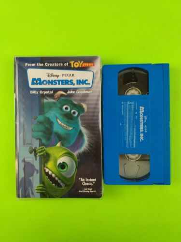 Monsters, Inc. (VHS, 2002) Clear Clam Shell, Rare Blue Tape-052 - Picture 1 of 2