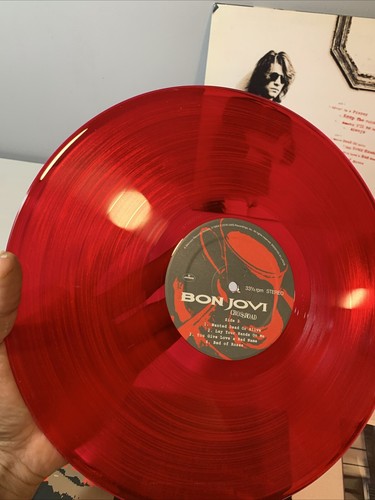 The Best of Bon Jovi Cross Road 2 rote LP Vinyl farbige Schallplatte Greatest Hits R7 - Bild 9 von 24