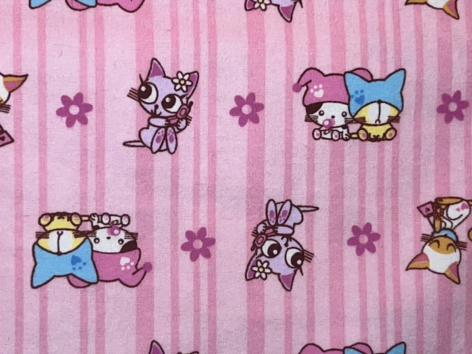 SEIKODO CAT - Tela de franela de Wilmington Prints (múltiples impresiones) Foto 3 de 3