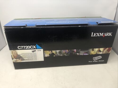 LEXMARK C772 CYAN EXTRA HIGH YIELD PRINT CARTRIDGE C7720CX - NOS - Afbeelding 1 van 4
