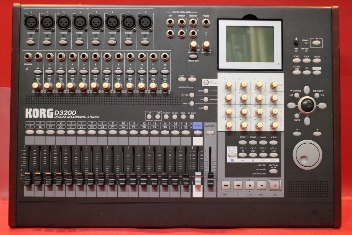 USED KORG D3200 D 3200 Recorder MTR WorldWide Shipment 100V-240V 