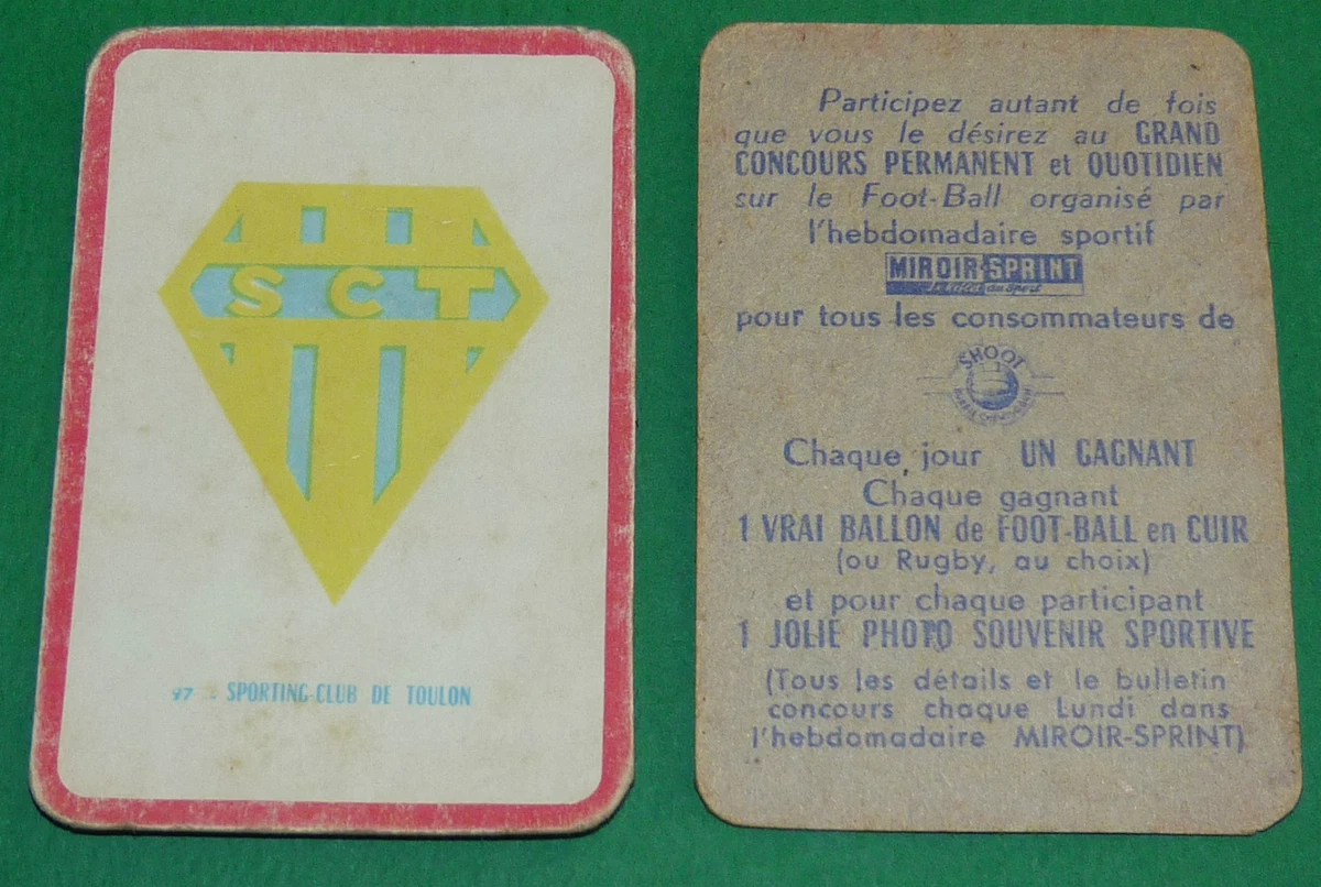 Carte Ancienne Football Abbès (OL) / ASSE ? - Miroir-Sprint 1959-1961 - Non Panini - Bon état