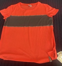 Under Armour HeatGear Women's Fitted Mesh Running T-Shirt Orange S Lightweight