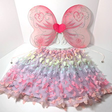 NEXT Girls Butterfly Fairy Halloween Costume Skirt Wings Age 10 140cm Pink