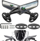 Motorcycle Mirrors, Stealth Motorcycle Wing Mirrors Compatible with Kawasaki Nin