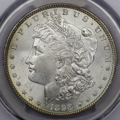 1898 Morgan Silver Dollar - PCGS MS 65+