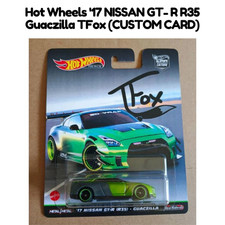 Hot Wheels '17 NISSAN GT-R R35 Guaczilla TFox - CUSTOM CARD