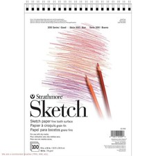 9"x12" Spiral Sketch Paper Pad Dots 100 Sheets - Strathmore