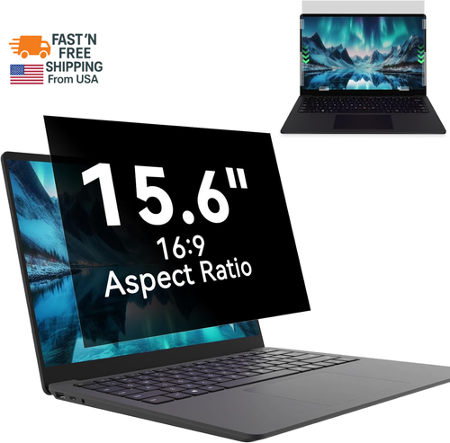 Écran de confidentialité pour ordinateur portable 15,6 pouces - 16:9 Aspect Ratio Protecteur de moniteur d'ordinateur, An