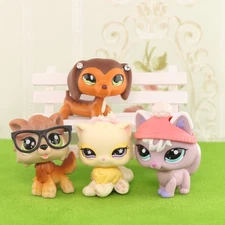 Dachshund Fox Wolf Shorthair Cat LPS Dog Toy for Girl Pet Figure Xmas Kid Gift