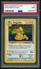 1999 POKEMON FOSSIL #4 DRAGONITE-HOLO PSA 9
