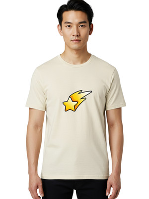 Shooting-Star-7 Mens Graphic Tee, 100% Cotton, Casual Summer Wear