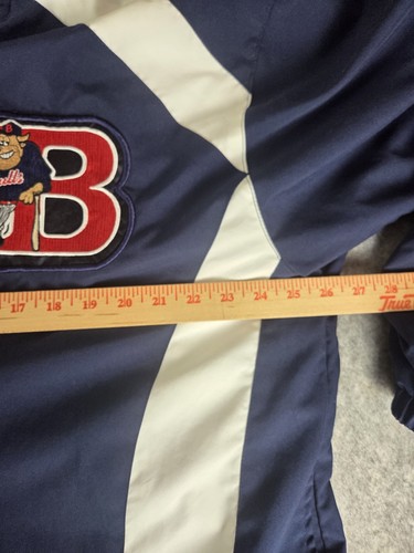 Michigan Bulls Baseball Windbreaker Jacket Team Issue XL #35 Full Zip Russell - Picture 8 of 8