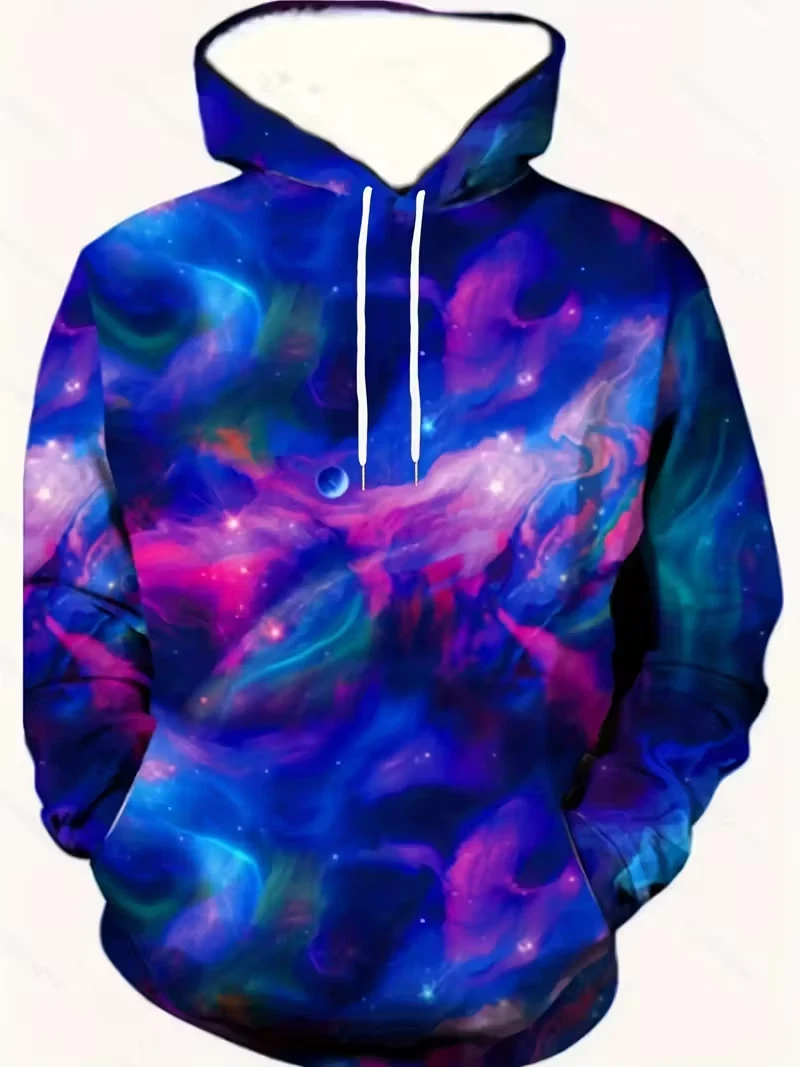 Men's Colorful Sweatshirts Hoodie long sleeve oversized BIG size 5XL