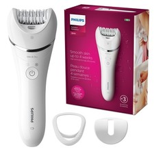 Philips Epilator Series 8000 for Women, 3 Accessories, Wet/Dry, BRE700/04