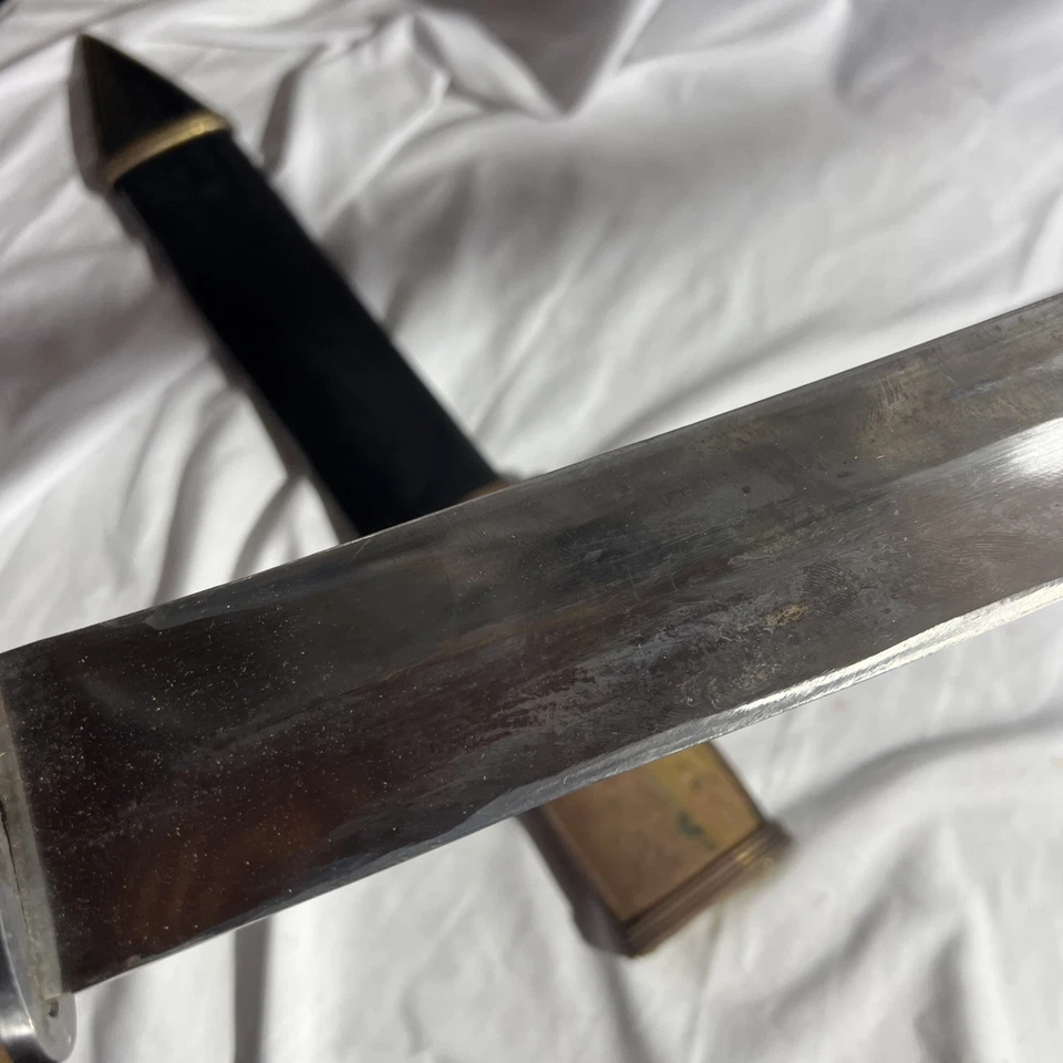 Espada Gladius romana con mango de madera y vaina de latón réplica espada corta rara Foto 4 de 4