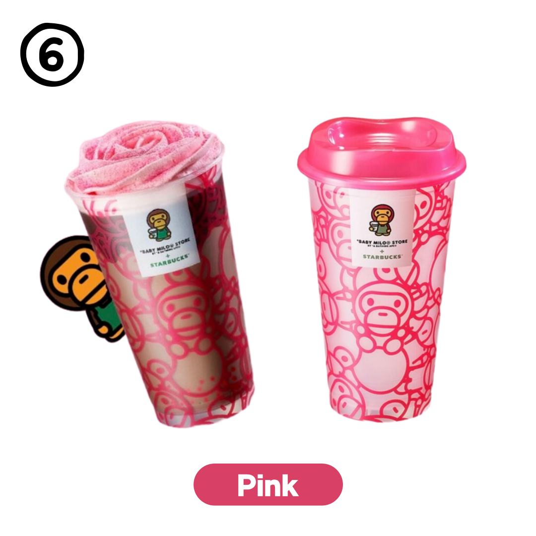 Starbucks Korea 2026 BAPE BABY MILO Neck Pillow Bag Keychain