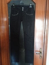 Pantalone nero con strass Extyn donna