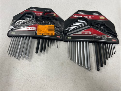 #ad #ad 2 Husky BITE SAE Metric Non Slip Hex Key Set 18 Piece OPEN BOXOriginal Pack $35.99