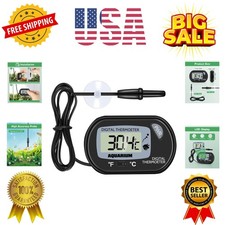 Petbank LCD Digital Aquarium Thermometer Fish Tank Water Terrarium Temperature