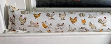 Door Draft Stopper, Cedar Filled, Draft Stopper, Window Draft Stopper, Chickens