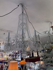 Baccarat Bamboo Model Chandelier 8-Light Crystal Lustre