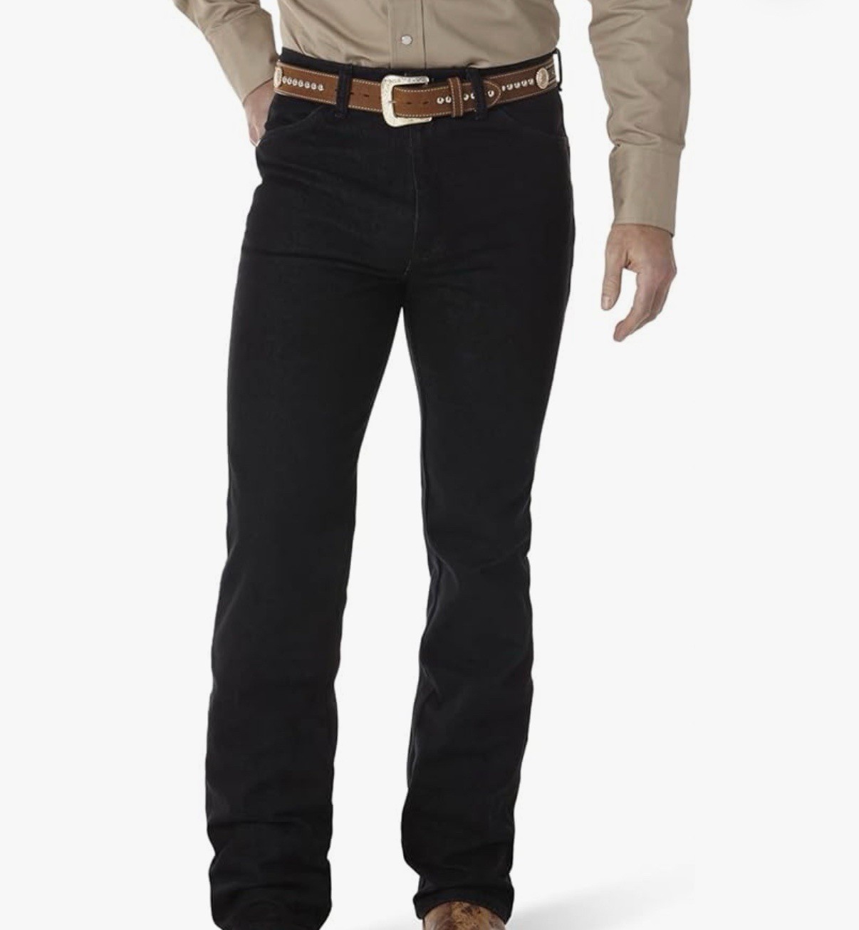 Wrangler Cowboy Cut 938 Black Slim Fit Heavyweight Stretch Denim Jeans Men 32x34