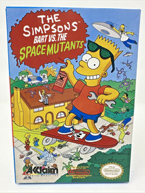 The Simpsons Bart vs the Space Mutants Nintendo NES 1991 CIB Complete Show Piece