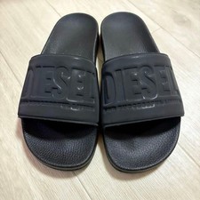 DIESEL Shower Sandals Black 25.5cm Unused Men's Beach Slides