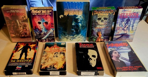 Horror Vhs Movie Lot | Friday 13th | Alien Dead | Vindicator | Deathhead Virgin