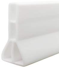 3" High Shower Water Splash Guard 59"Collapsible Shower Threshold Water Dam 3...